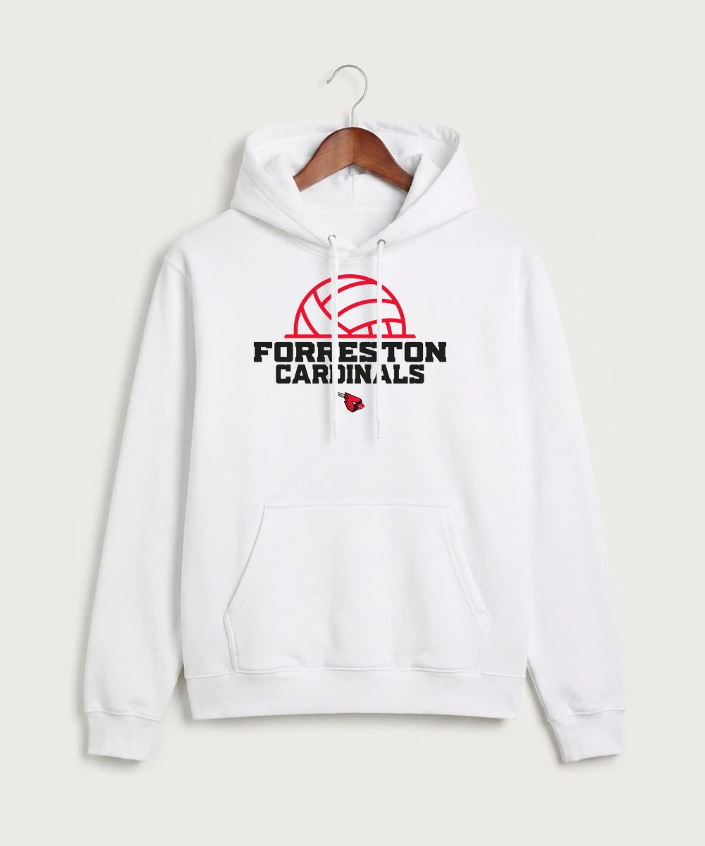 Forreston Volleyball - White Hoodie Value