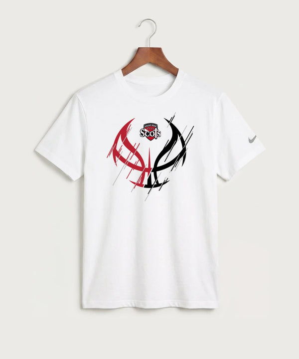 Walnut Ridge High School Basketball Team Store - White Nike Swoosh Sleeve rLegend Tee NKDX8730