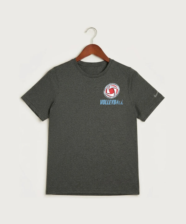 Houston Volleyball - Dark Smoke Heather Nike Youth Swoosh Sleeve rLegend Tee NKDX8787