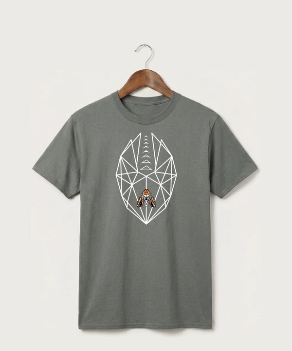 Pine River Backus High School Football (Boys) - Medium Grey Port & Co Core Cotton Tee. PC54