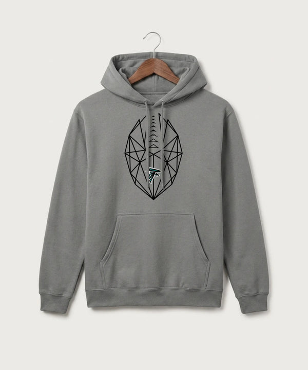 Fillmore Central High School Football (Boys) - Medium Grey Port & Co Core Fleece Pullover Hooded Sweatshirt. PC78H