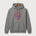 Upsala High School Football (Boys) - Medium Grey Port & Co Core Fleece Pullover Hooded Sweatshirt. PC78H
