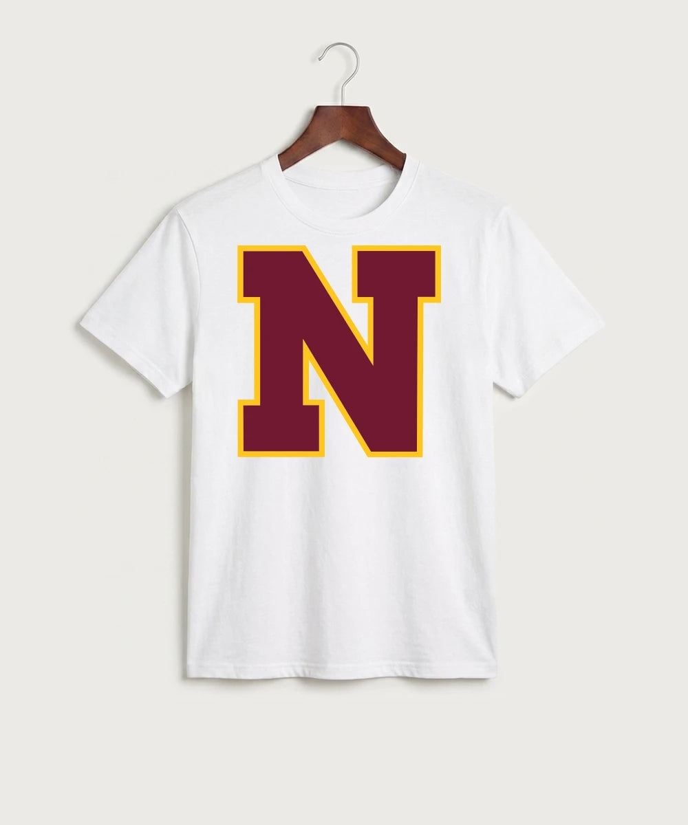 Northfield High School Volleyball (Girls) - White Port & Co Core Cotton Tee. PC54