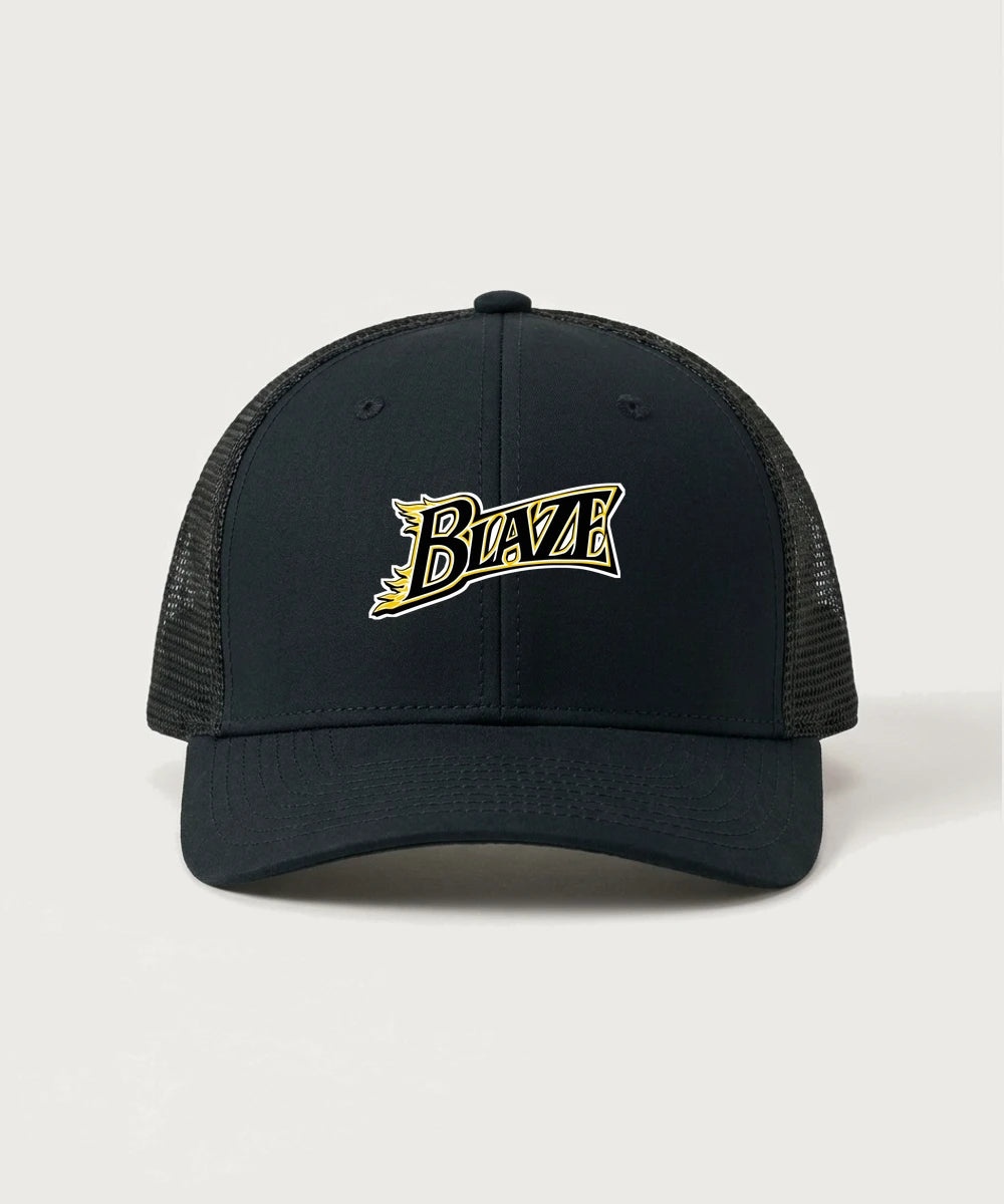 Burnsville High School Football (Boys) - Black/ Black Sport-Tek Club Trucker Cap STC46