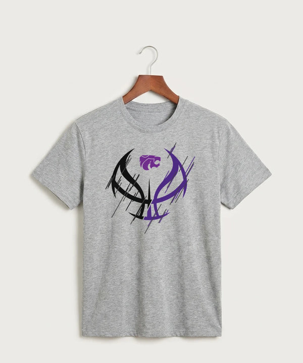 Axtell High School Basketball (Girls) Team Store - Athletic Heather Port & Co Core Cotton Tee. PC54