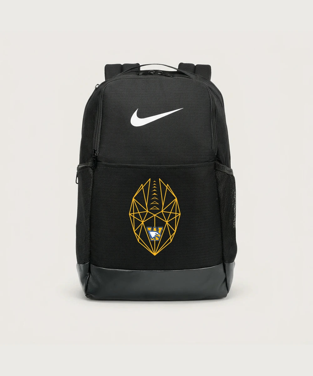 Windom Area High School Football (Boys) - Black Nike Brasilia Medium Backpack NKDH7709