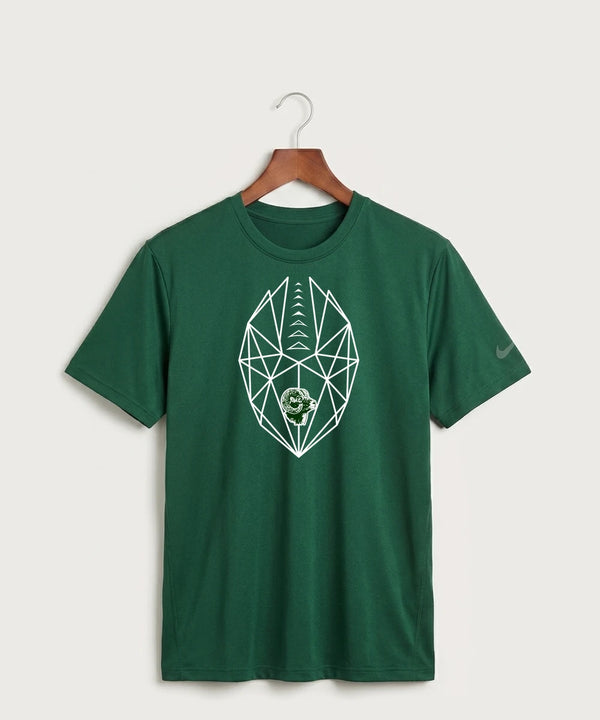 Roseau High School Football (Boys) - Gorge Green Nike Swoosh Sleeve rLegend Tee NKDX8730