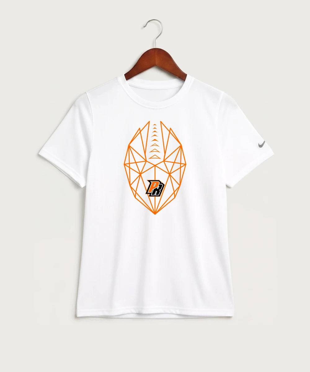 Park Rapids Area High School Football (Boys) - White Nike Youth Swoosh Sleeve rLegend Tee NKDX8787