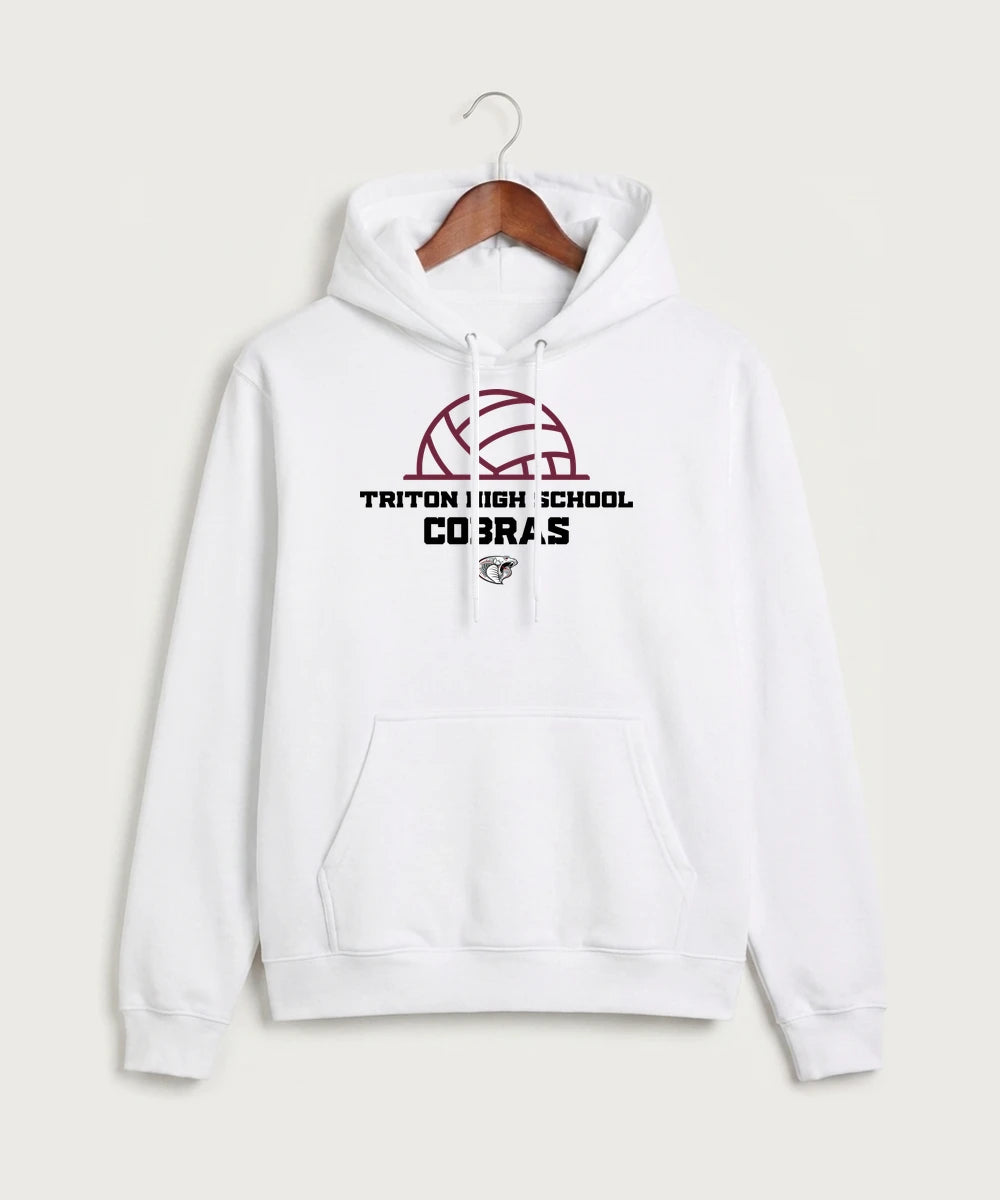 Triton High School Volleyball (Girls) - White Hoodie Value