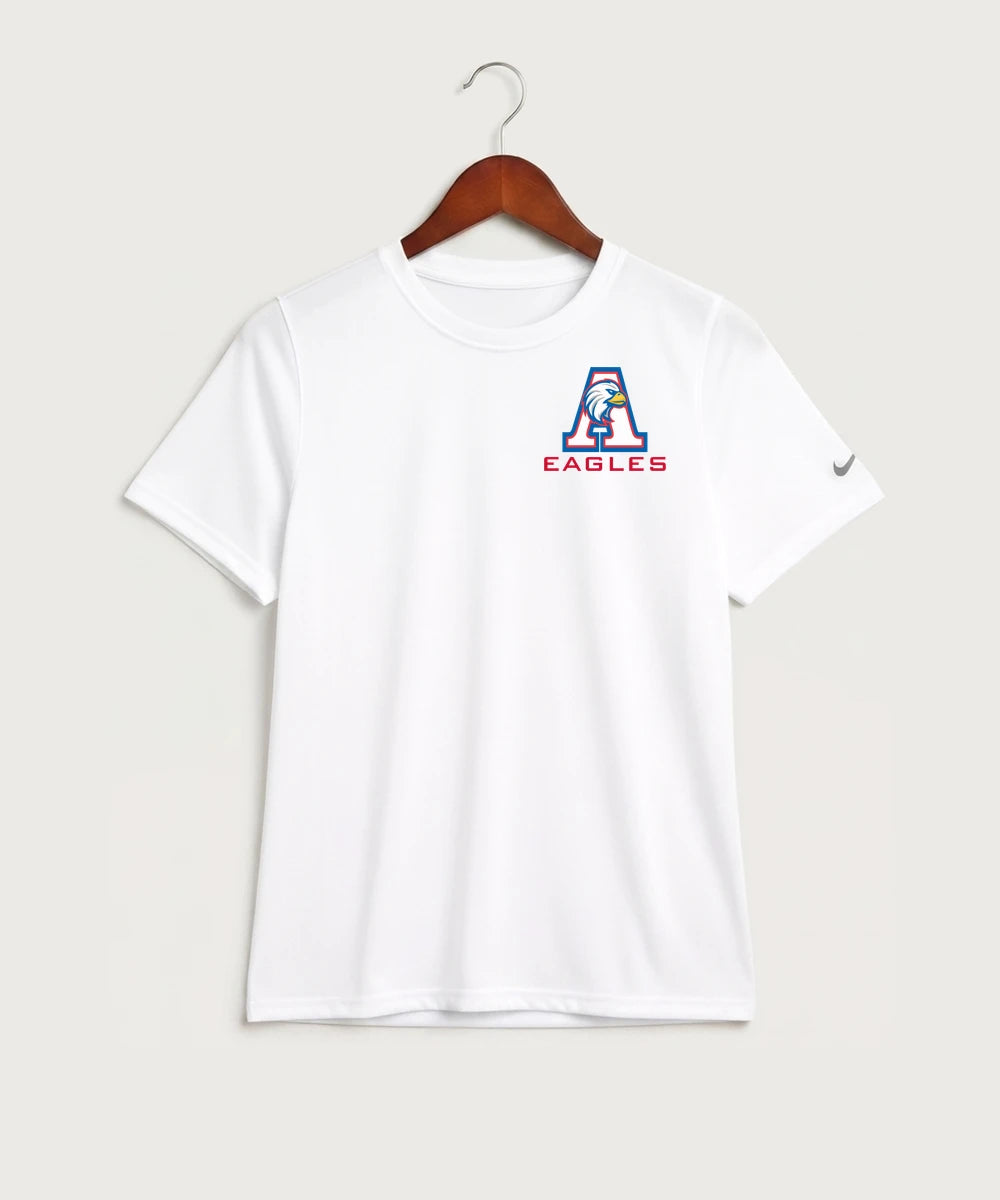 Apollo High School Football (Boys) - White Nike Youth Swoosh Sleeve rLegend Tee NKDX8787