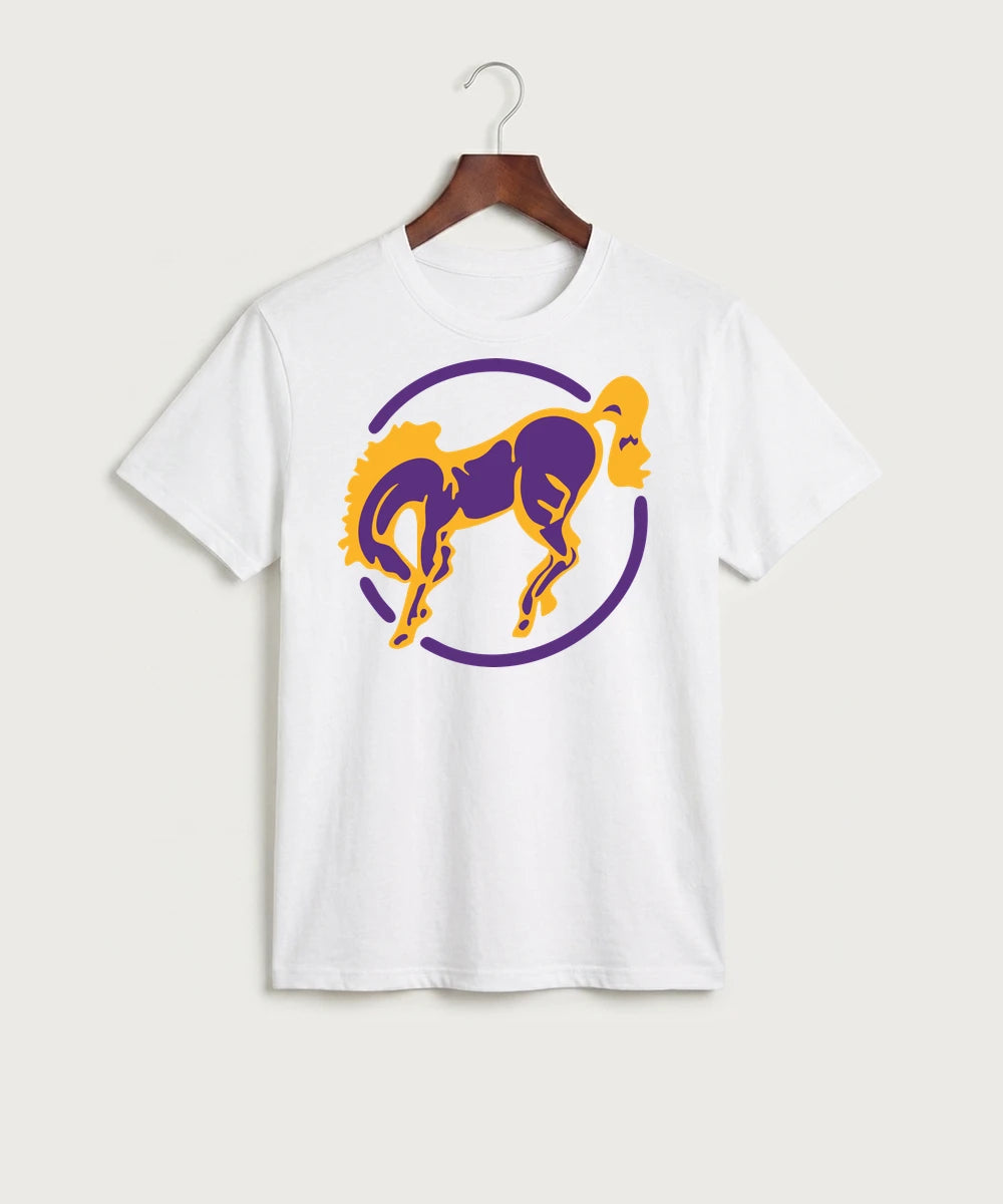 International Falls High School Football (Boys) - White Port & Co Core Cotton Tee. PC54