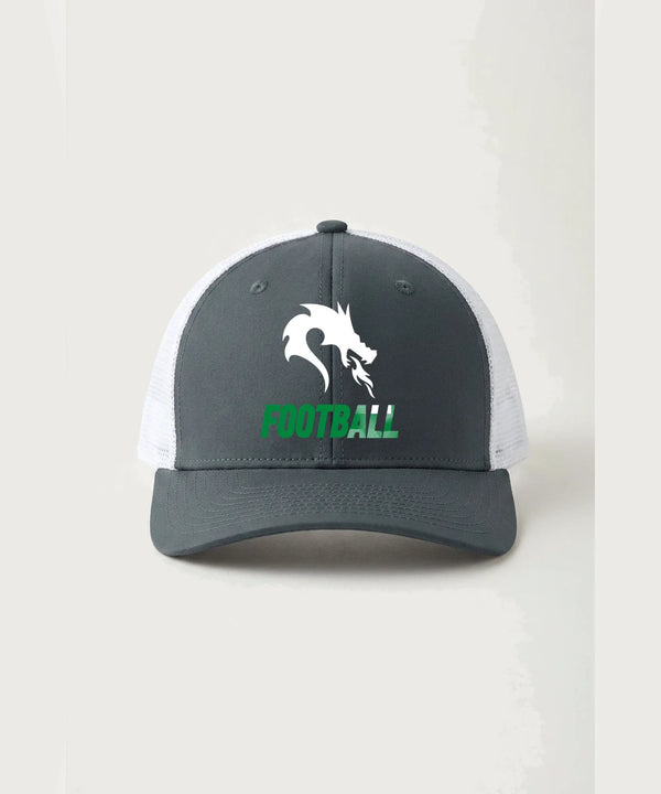Pine City High School Football (Boys) - Iron Grey/ White Sport-Tek Club Trucker Cap STC46