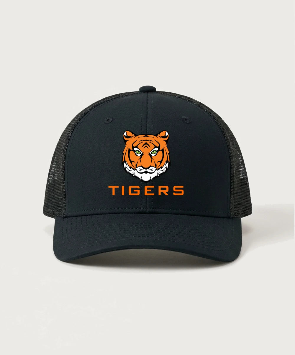 Princeton High School Football (Boys) - Black/ Black Sport-Tek Club Trucker Cap STC46