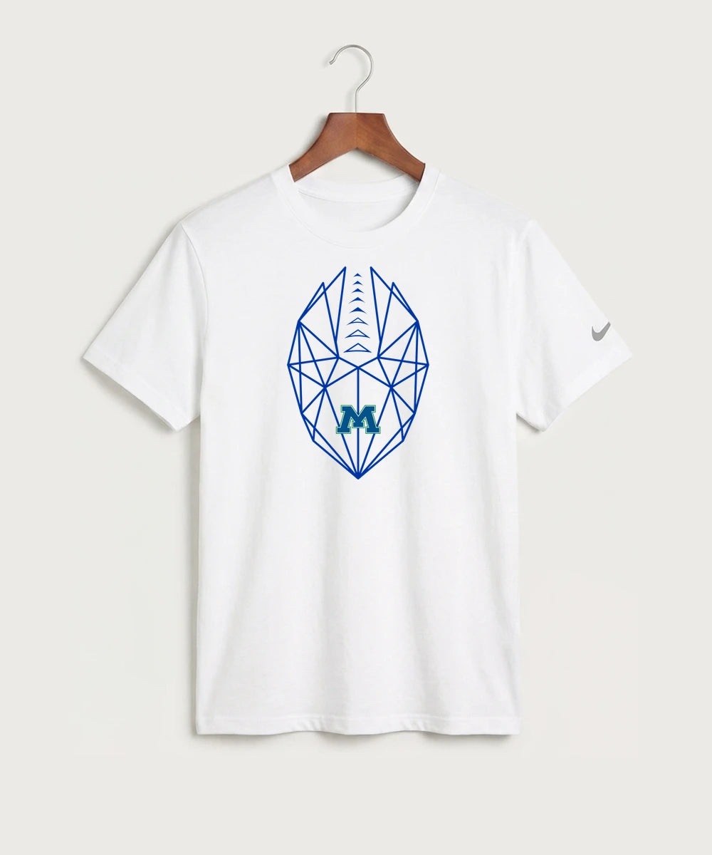 Minnewaska Area High School Football (Boys) - White Nike Swoosh Sleeve rLegend Tee NKDX8730
