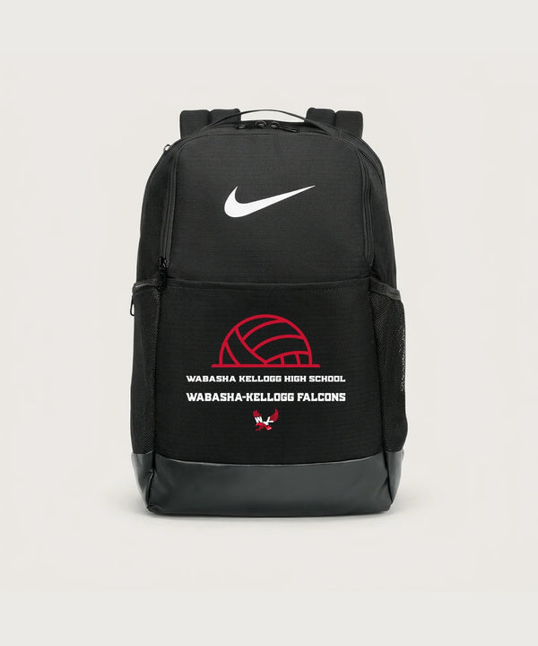 Wabasha Kellogg High School Volleyball (Girls) - Black Nike Brasilia Medium Backpack NKDH7709
