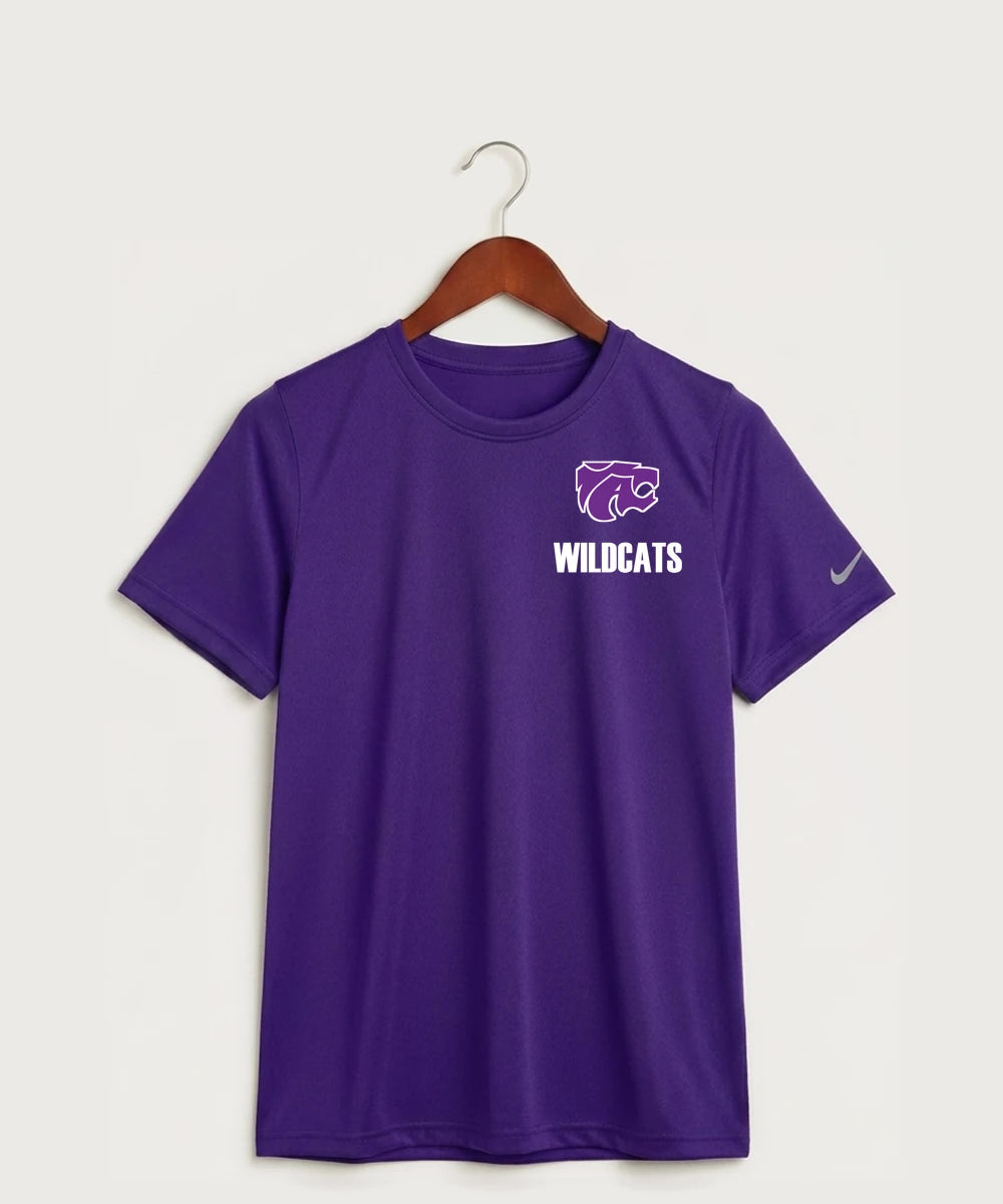 Axtell High School Basketball (Girls) Team Store - Court Purple Nike Youth Swoosh Sleeve rLegend Tee NKDX8787