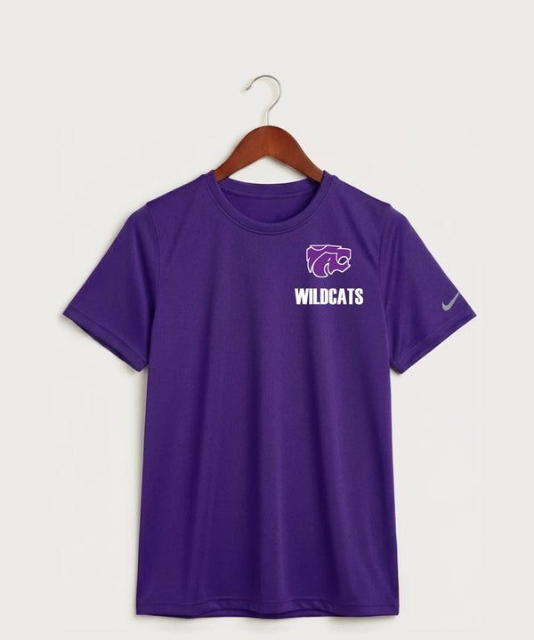 Axtell High School Basketball (Girls) Team Store - Court Purple Nike Youth Swoosh Sleeve rLegend Tee NKDX8787