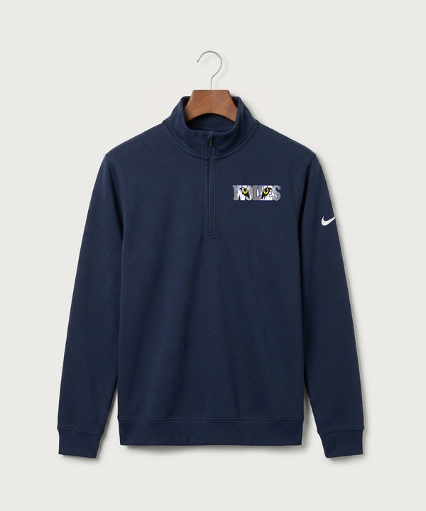 Walker Hackensack Akeley Volleyball (Girls) - Midnight Navy Nike Club Fleece Sleeve Swoosh 1/2-Zip NKDX6718