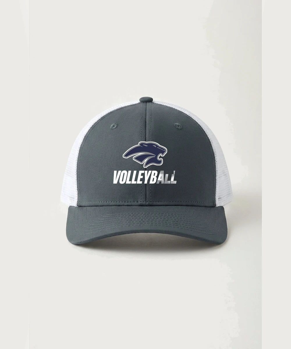 Zumbrota Mazeppa High School Volleyball (Girls) - Iron Grey/ White Sport-Tek Club Trucker Cap STC46