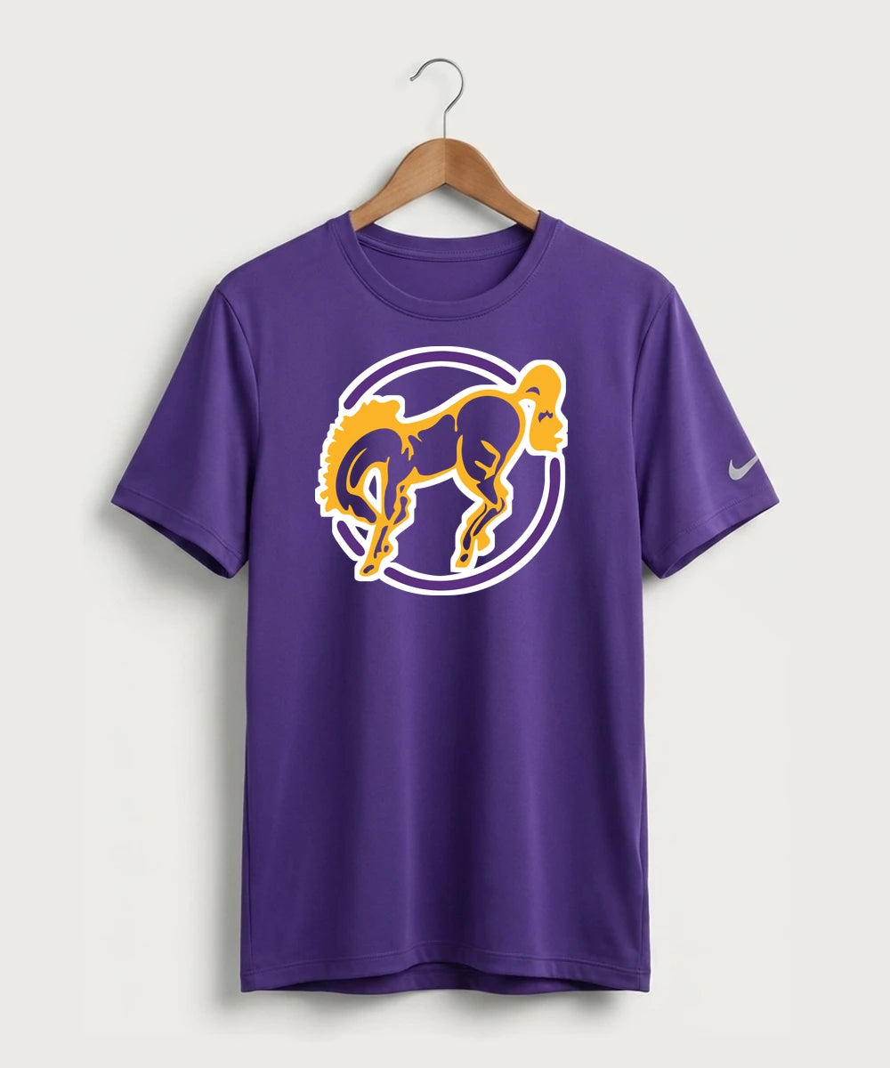 International Falls High School Football (Boys) - Court Purple Nike Swoosh Sleeve rLegend Tee NKDX8730