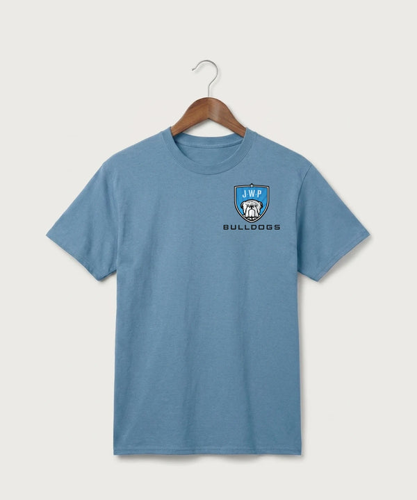 Janesville Waldorf Pemberton Volleyball (Girls) - Tundra Blue Port & Co Core Cotton Tee. PC54