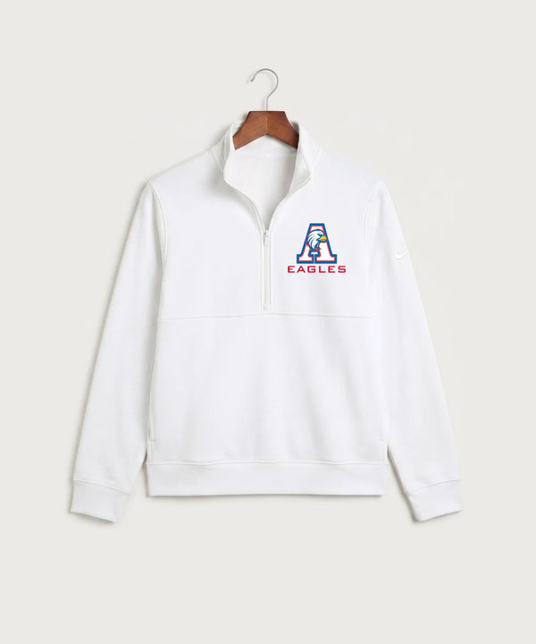 Apollo High School Football (Boys) - White Nike Club Fleece Sleeve Swoosh 1/2-Zip NKDX6718