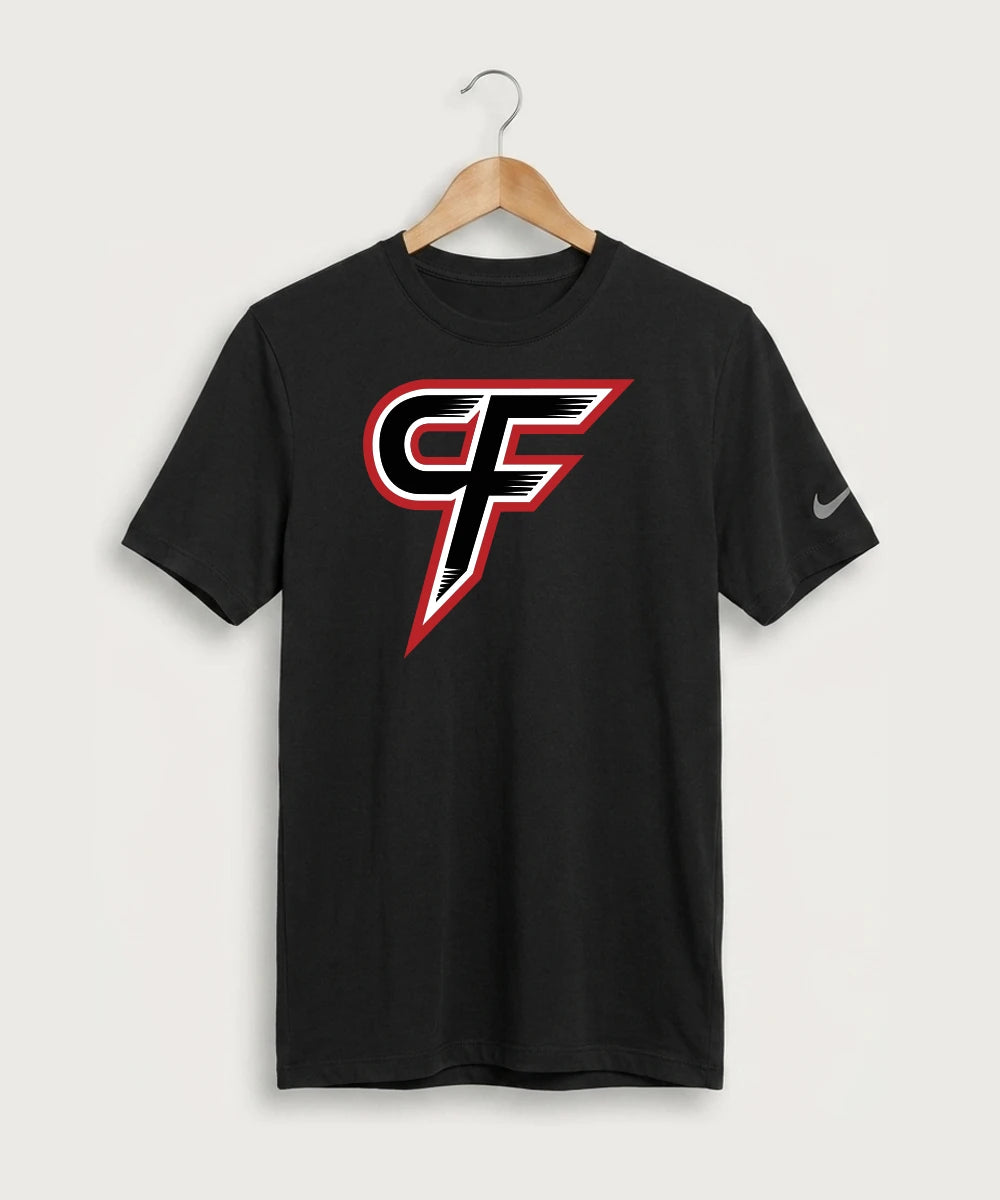 Cannon Falls High School Volleyball (Girls) - Black Nike Swoosh Sleeve rLegend Tee NKDX8730