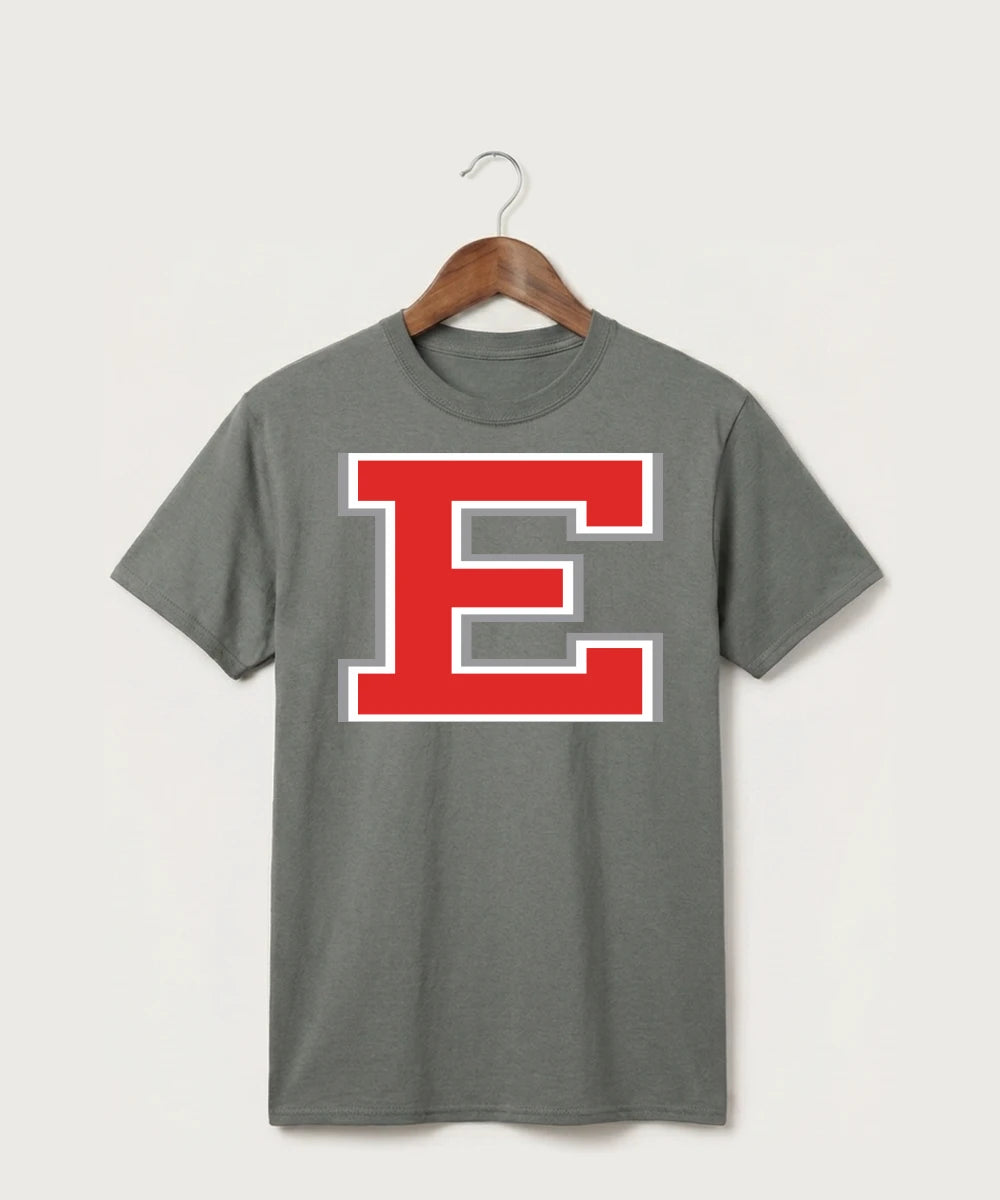 Duluth East High School Cheer (Coed) - Medium Grey Port & Co Core Cotton Tee. PC54