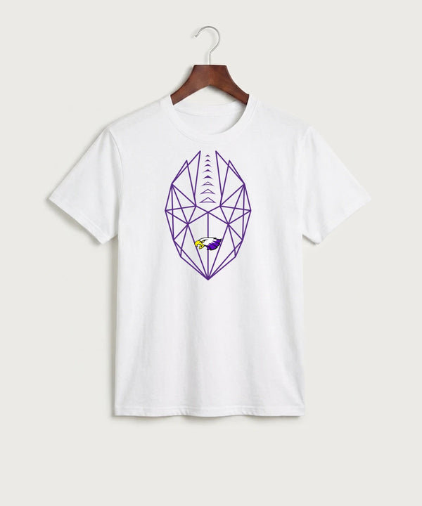 Red Wing High School Football - White Port & Co Core Cotton Tee. PC54