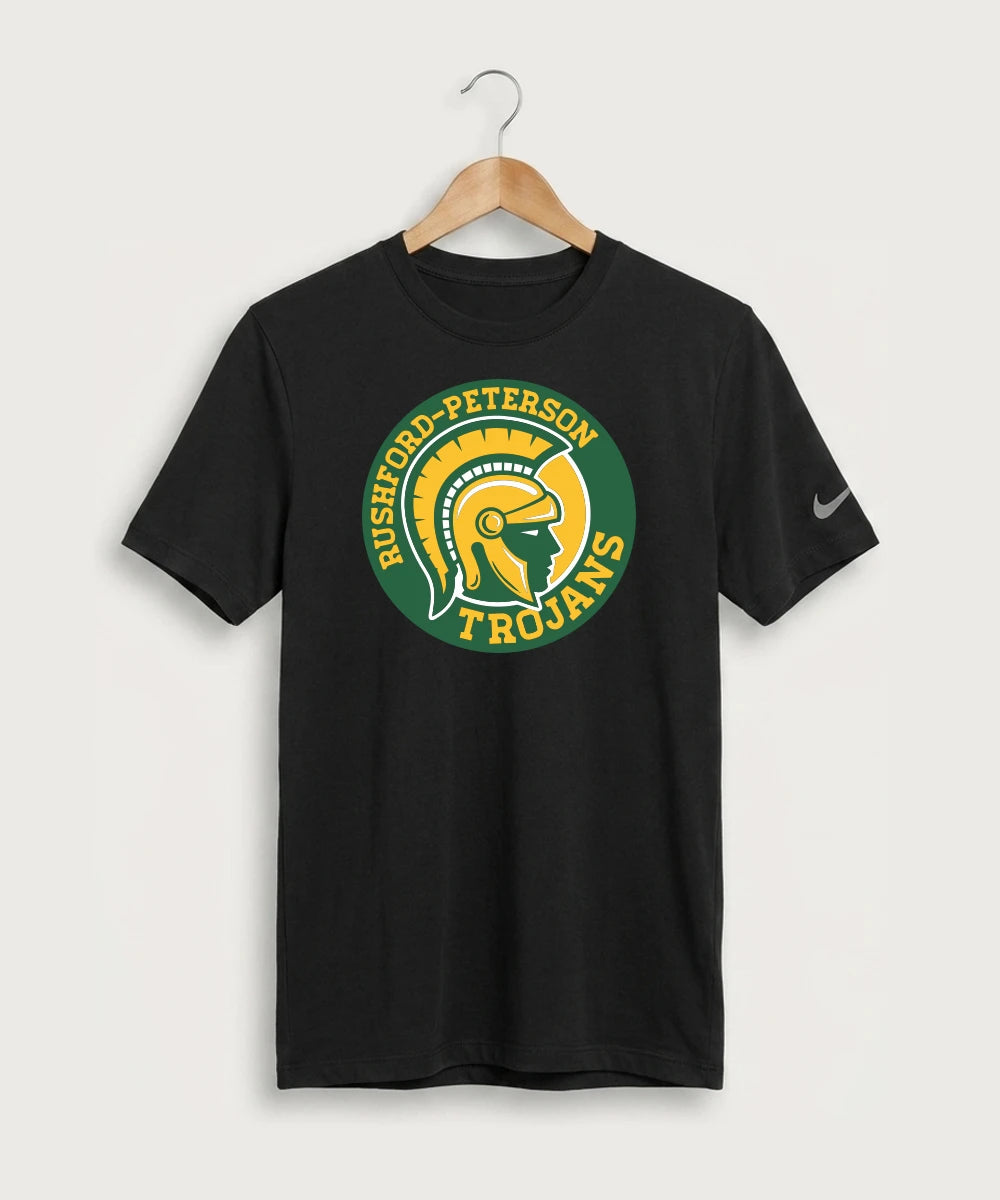 Rushford Peterson High School Football (Boys) - Black Nike Swoosh Sleeve rLegend Tee NKDX8730