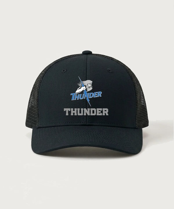 Long Prairie Grey Eagle High School Volleyball (Girls) - Black/ Black Sport-Tek Club Trucker Cap STC46