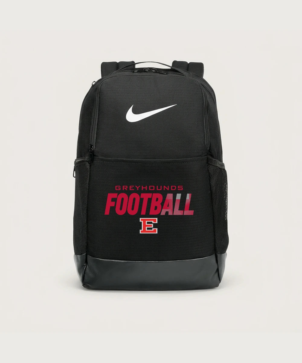 Duluth East High School Football (Boys) - Black Nike Brasilia Medium Backpack NKDH7709