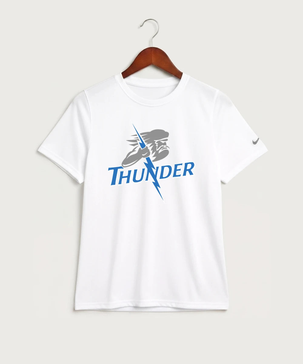 Long Prairie Grey Eagle High School Football (Boys) - White Nike Youth Swoosh Sleeve rLegend Tee NKDX8787