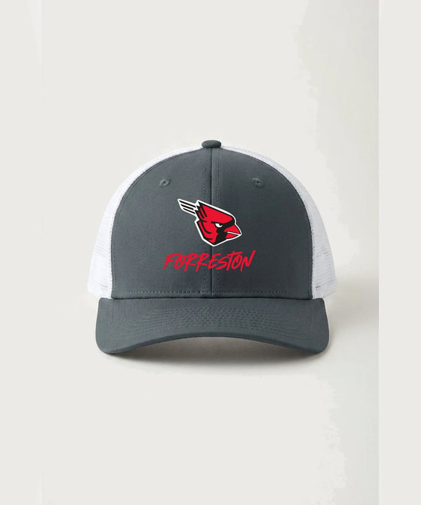 Forreston Cross Country - Iron Grey/ White Sport-Tek Club Trucker Cap STC46