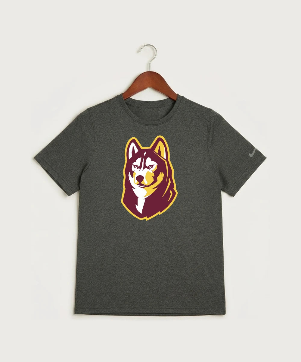 Pillager High School Football (Boys) - Dark Smoke Heather Nike Youth Swoosh Sleeve rLegend Tee NKDX8787