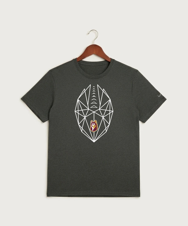 Pillager High School Football (Boys) - Dark Smoke Heather Nike Swoosh Sleeve rLegend Tee NKDX8730