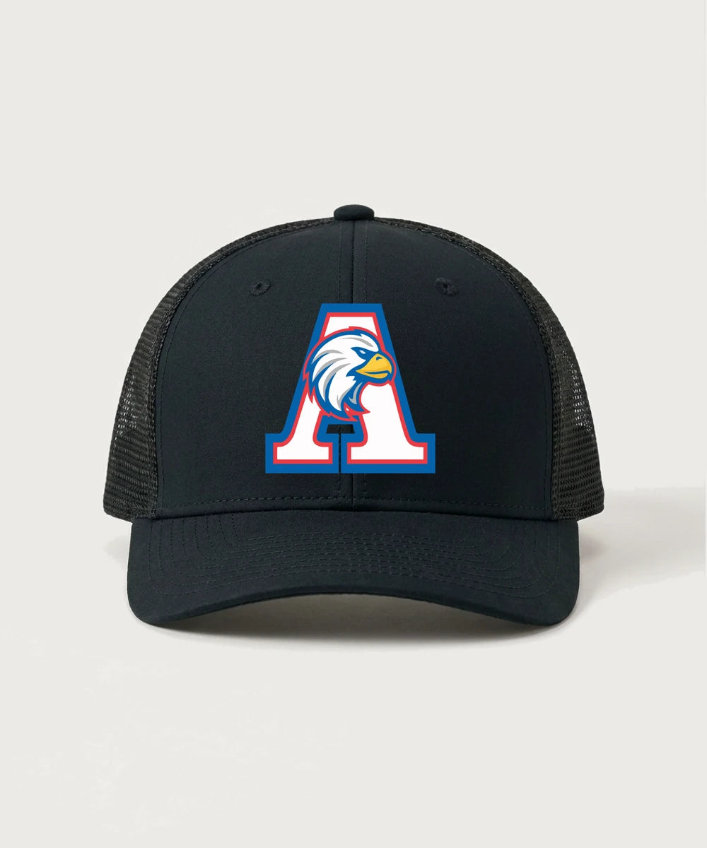 Apollo High School Football (Boys) - Black/ Black Sport-Tek Club Trucker Cap STC46