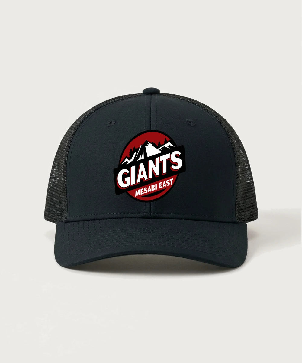 Mesabi East High School Football (Boys) - Black/ Black Sport-Tek Club Trucker Cap STC46
