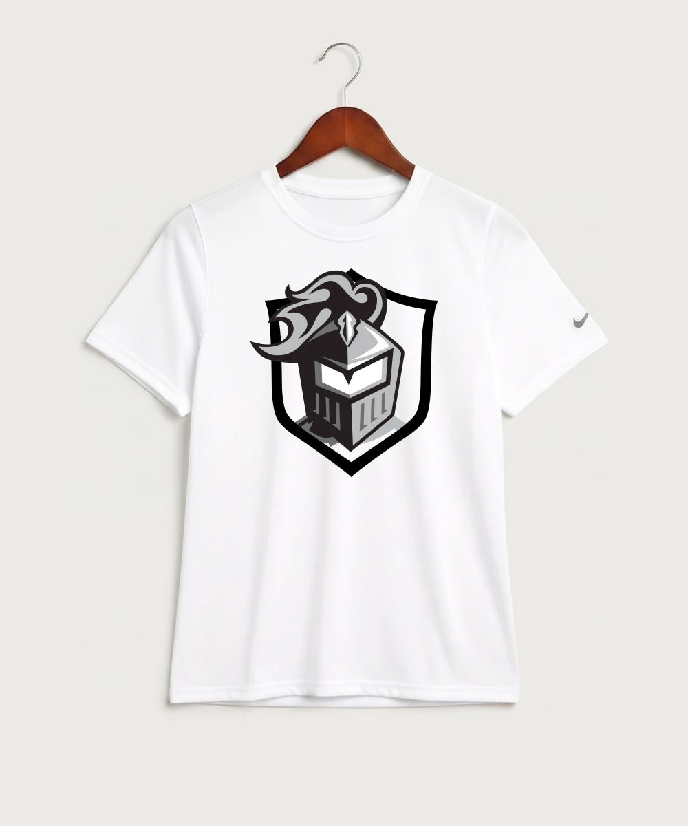 Kingsland High School Volleyball (Girls) - White Nike Youth Swoosh Sleeve rLegend Tee NKDX8787