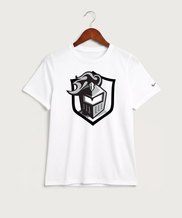 Kingsland High School Volleyball (Girls) - White Nike Youth Swoosh Sleeve rLegend Tee NKDX8787