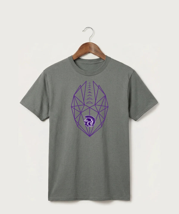Barnesville High School Football (Boys) - Medium Grey Port & Co Core Cotton Tee. PC54