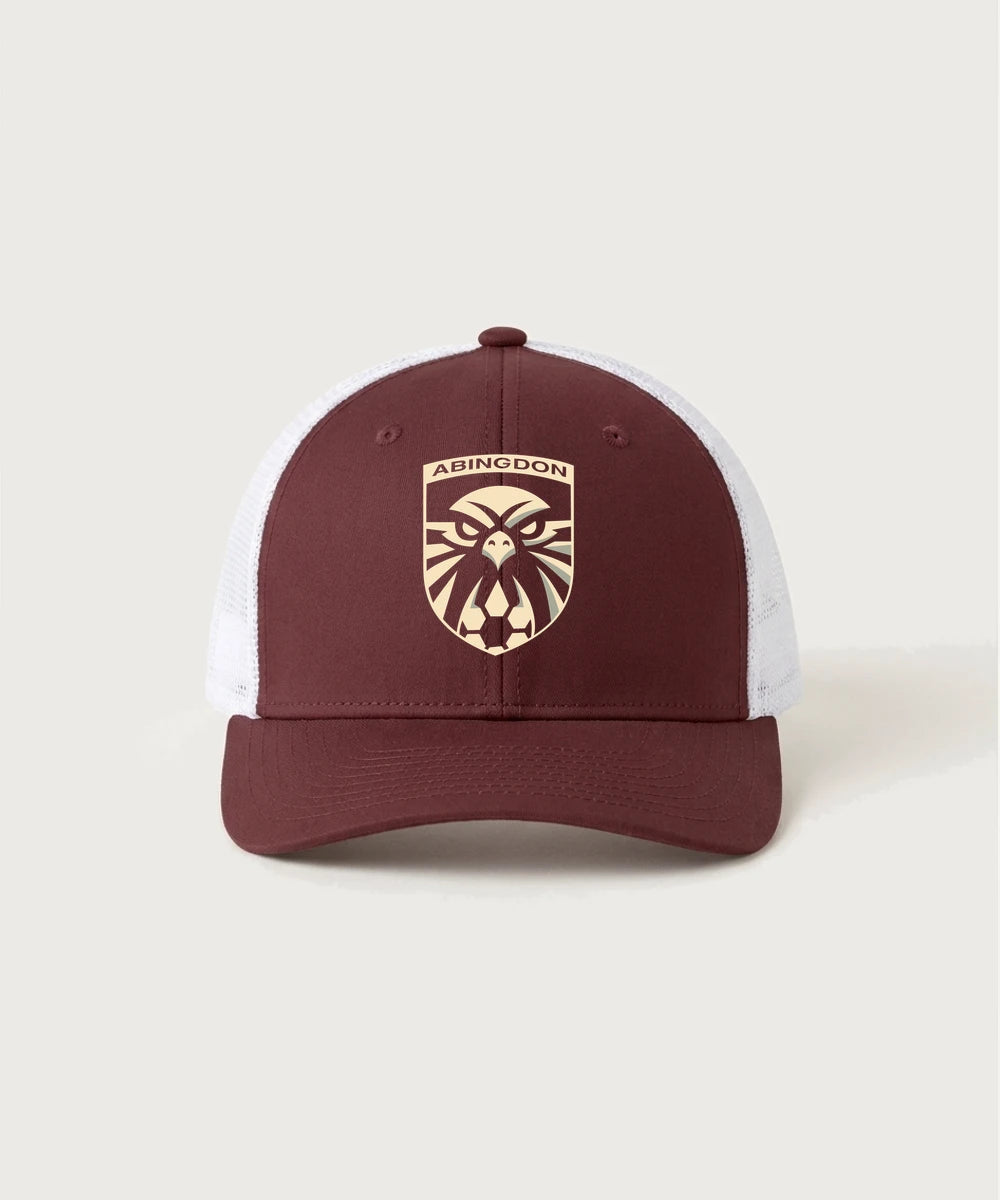 Abingdon High School Football (Boys) - Maroon/ White Sport-Tek Club Trucker Cap STC46