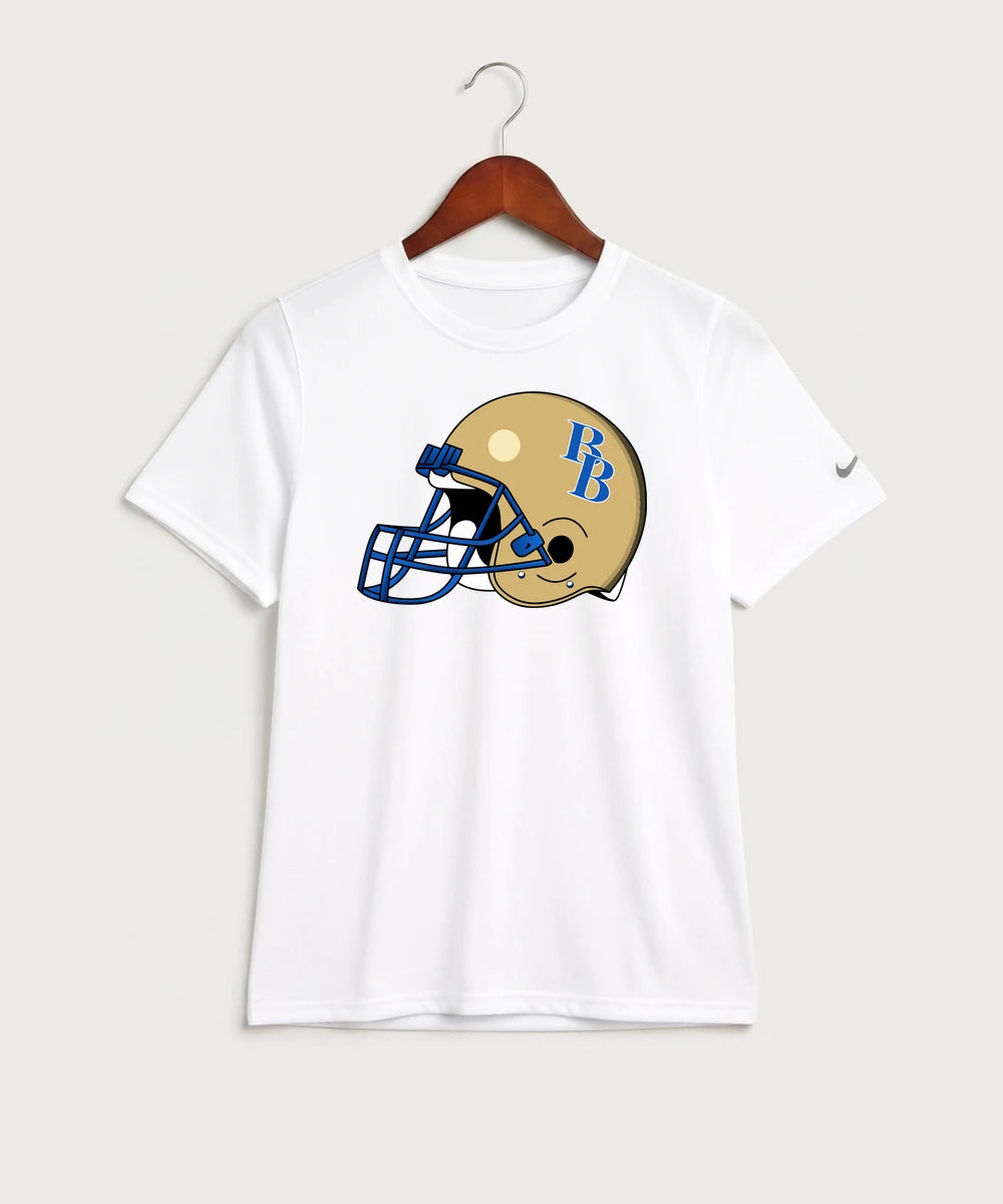 Braham Area High School Football (Boys) - White Nike Youth Swoosh Sleeve rLegend Tee NKDX8787