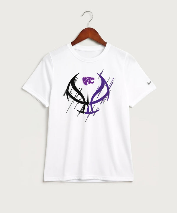 Axtell High School Basketball (Girls) Team Store - White Nike Youth Swoosh Sleeve rLegend Tee NKDX8787