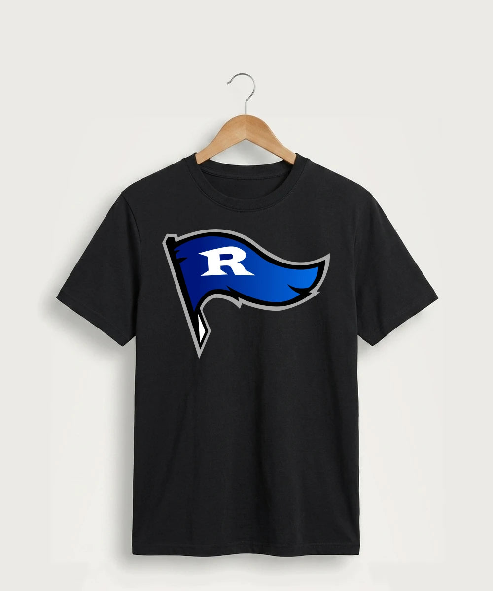 Red Lake County Central Football (Boys) - Jet Black Port & Co Core Cotton Tee. PC54