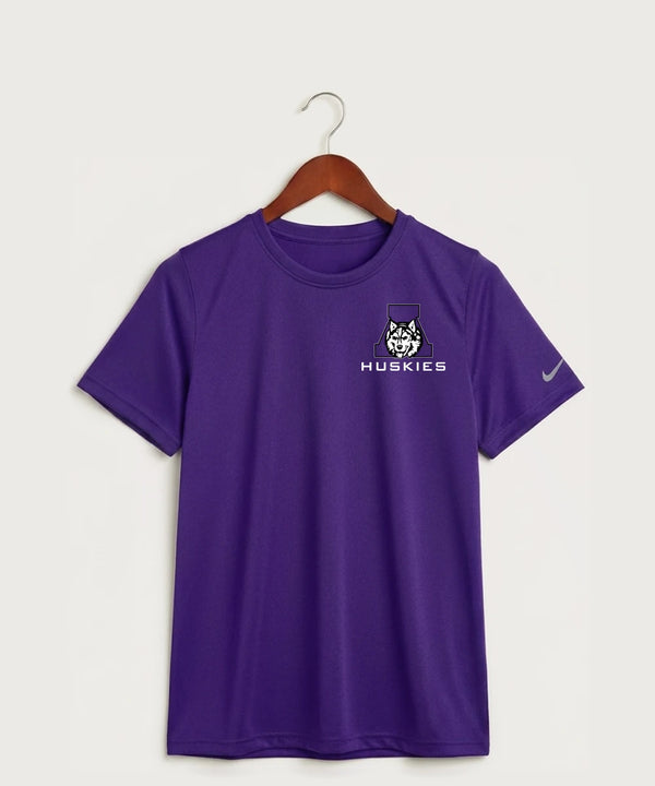 Albany High School Football (Boys) - Court Purple Nike Youth Swoosh Sleeve rLegend Tee NKDX8787