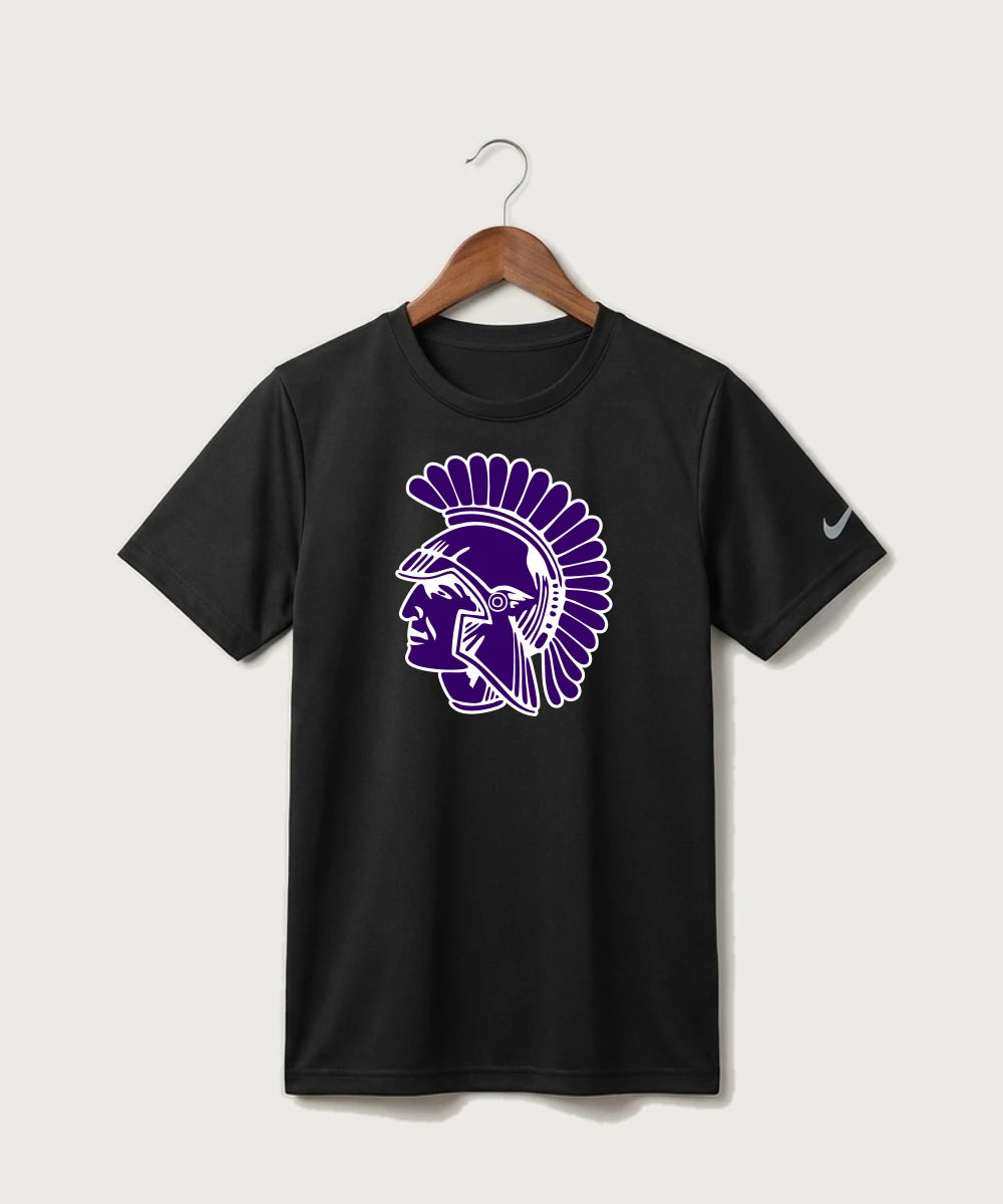 Barnesville High School Football (Boys) - Black Nike Youth Swoosh Sleeve rLegend Tee NKDX8787
