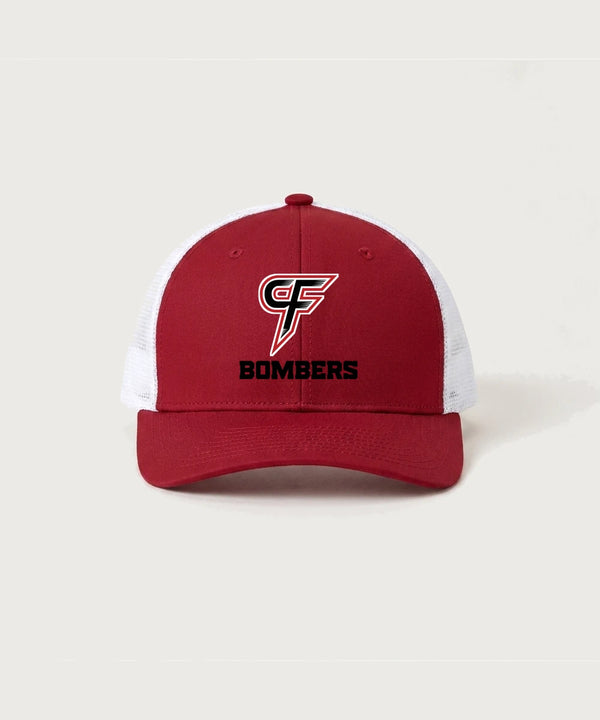 Cannon Falls High School Volleyball (Girls) - Deep Red/ White Sport-Tek Club Trucker Cap STC46