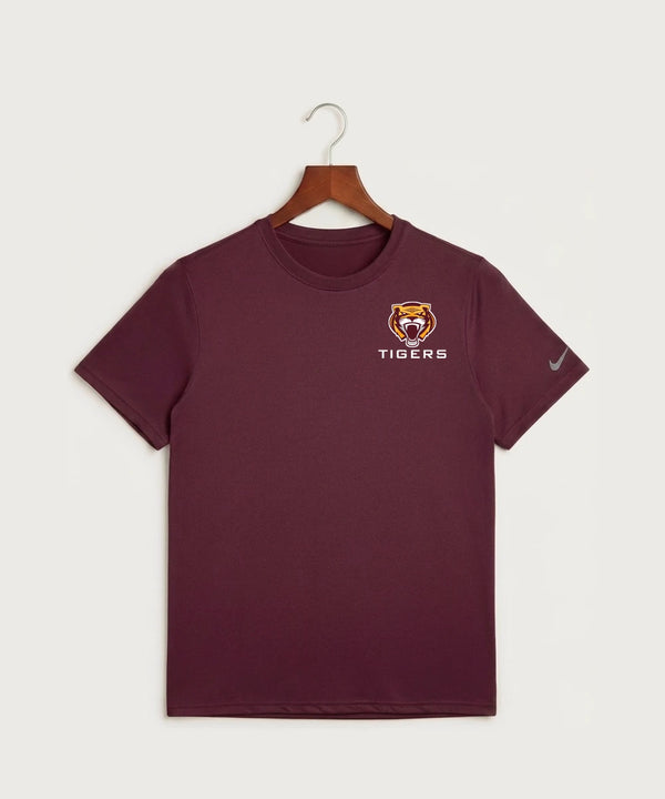 Stewartville High School Football (Boys) - Deep Maroon Nike Swoosh Sleeve rLegend Tee NKDX8730
