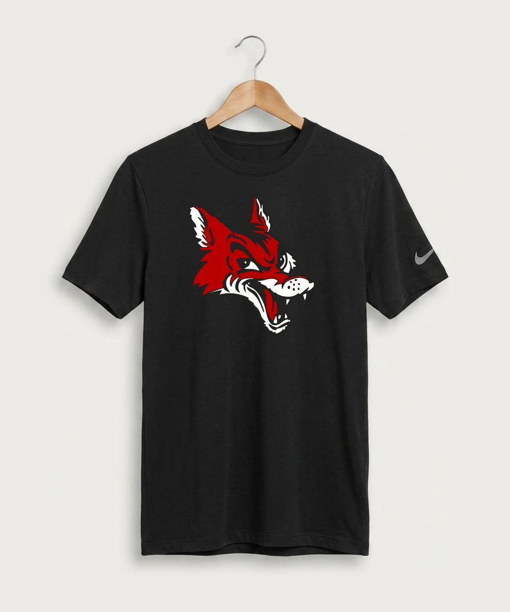 Ely Memorial High School Volleyball (Girls) - Black Nike Swoosh Sleeve rLegend Tee NKDX8730
